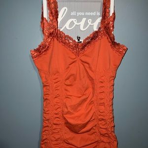 M Rena, Burnt Orange, One Size Fits All Cami Tank Top